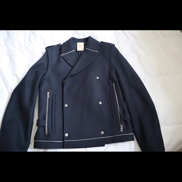 Wooyoungmi Men’s Wool Blend Double Breasted Coat - Picture 1 of 8